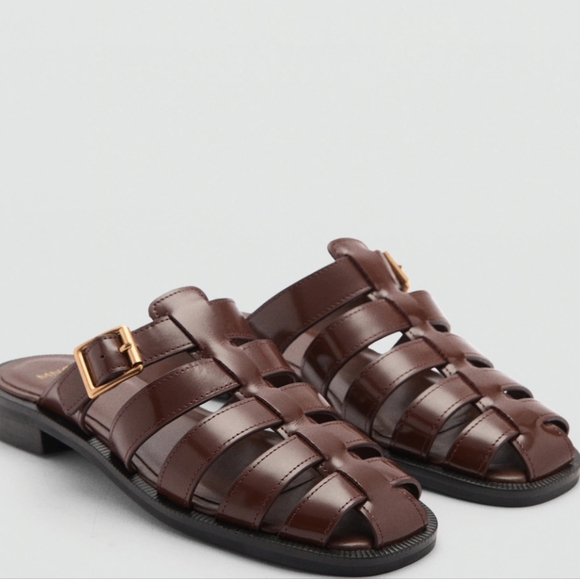 BRAND NEW MNG FISHERMAN LEATHER SANDALS - Picture 1 of 16
